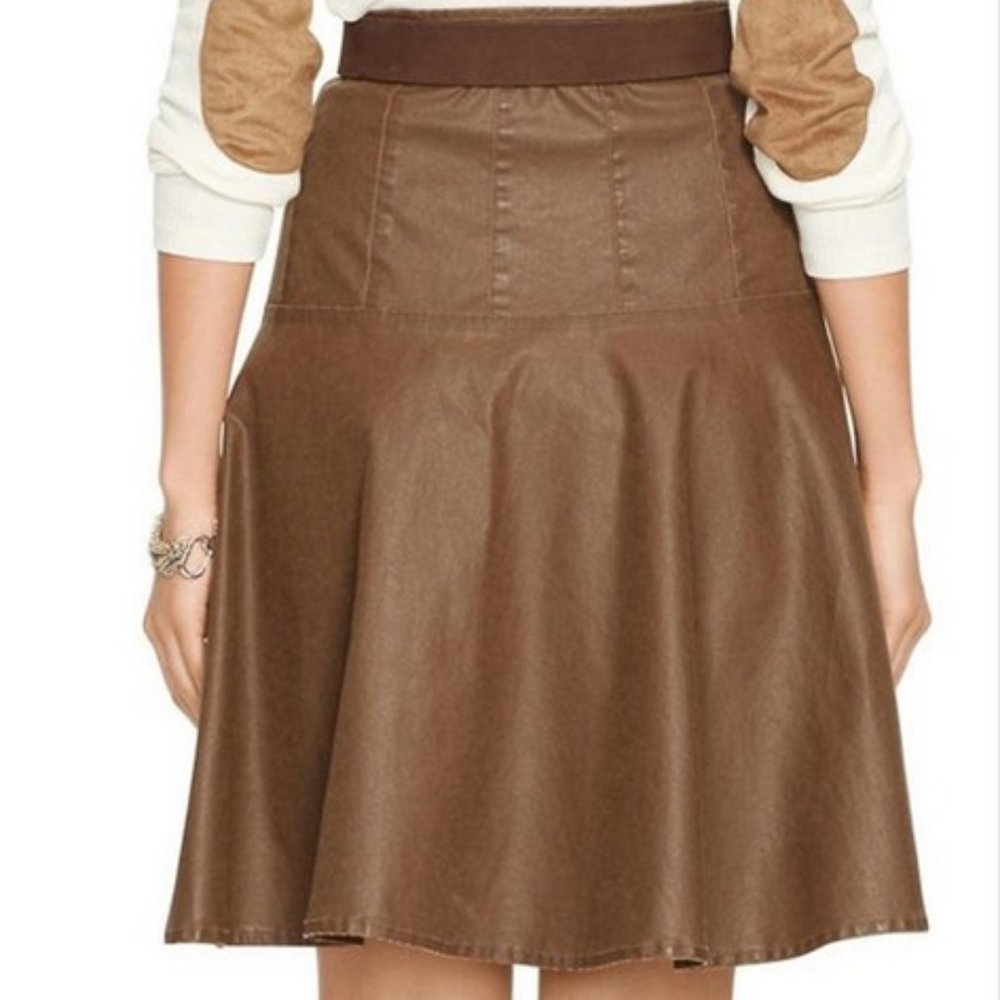 Lauren Ralph Lauren Brown A-Line Skirt - Picture 2 of 12
